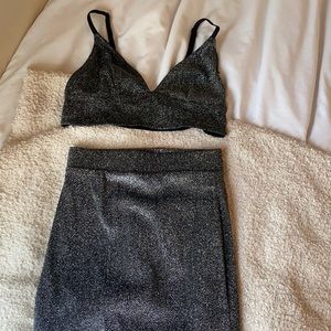 Two piece sparkly set